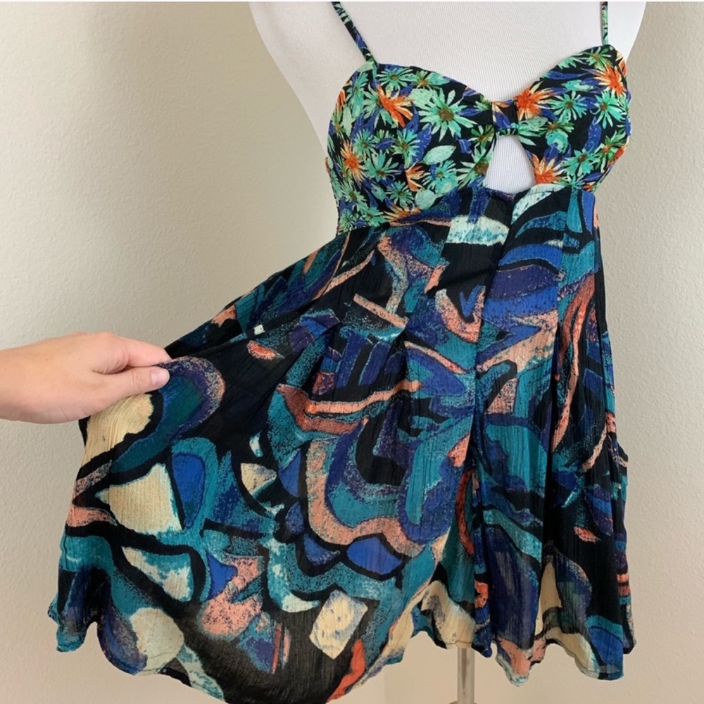 Free People Rows of Flowers Romper, S